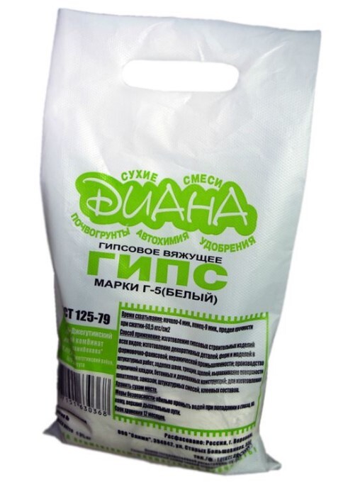 

Гипс Диана Г-5 белый 5 кг