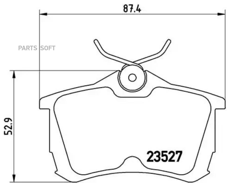 

Тормозные колодки brembo задние p28030