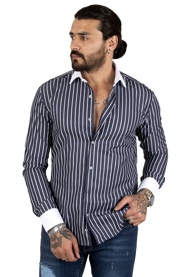 

Рубашка мужская DeepSEA ALBEY2209605 синяя 2XL (товары доставляются из-за рубежа), ALBEY2209605