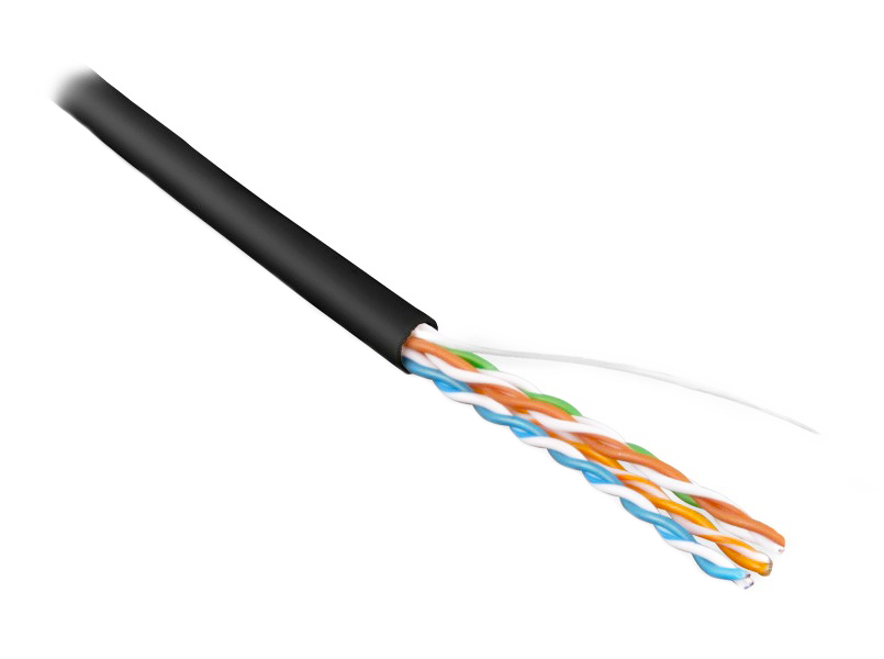 Кабель Hyperline кабель сетевой без разъемов 305м (257734) кабель utp 5e rj 45 hyperline uutp4 c5e s24 in pvc gy 305 серый 305м