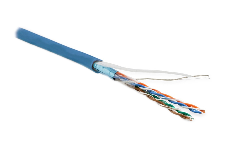 

Кабель Hyperline 243625, Синий, FUTP4-C5E-P26-IN-LSZH-BL-100 (100 м)