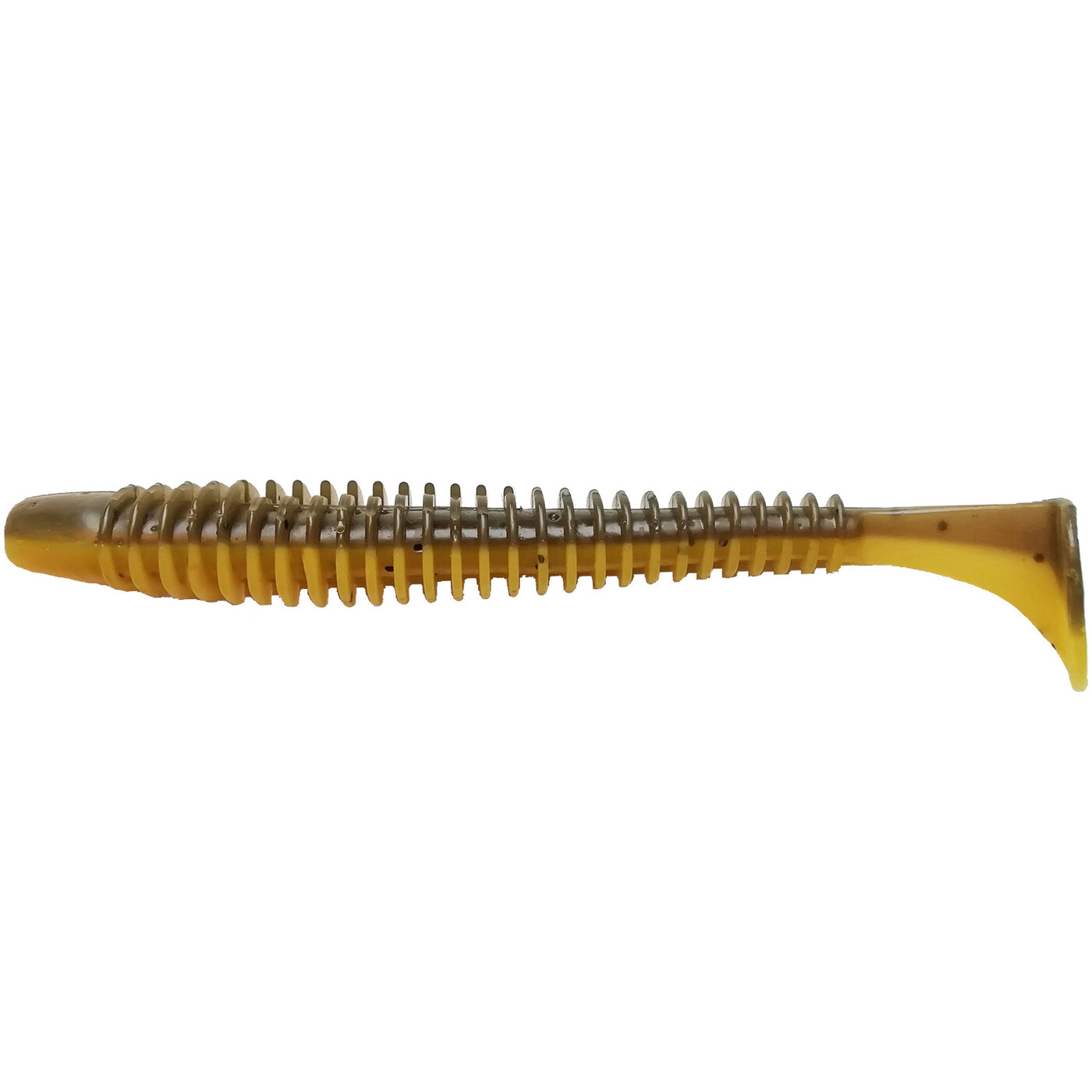 

Виброхвост SANSAN VIBRO Raketa 100, Col. 27 BROWN LIME SHAD, Разноцветный