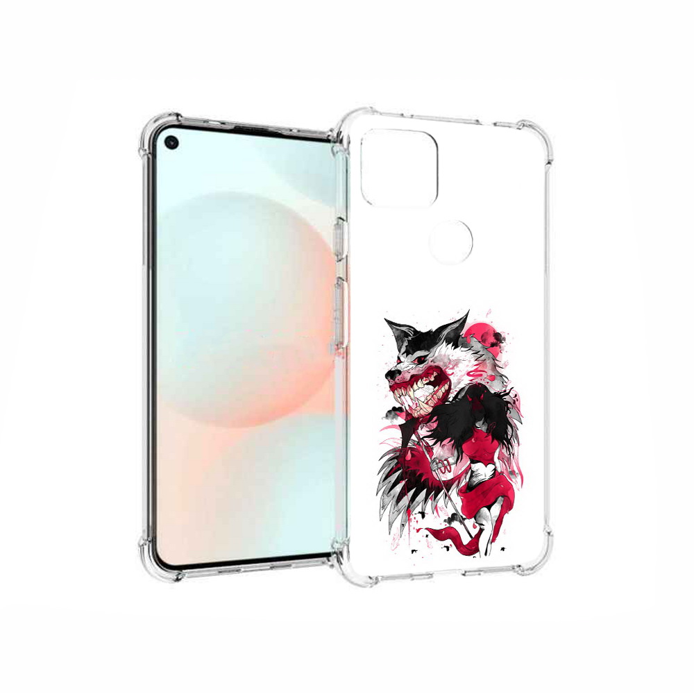 

Чехол MyPads Tocco для Google Pixel 5A красная шапочка, Прозрачный, Tocco