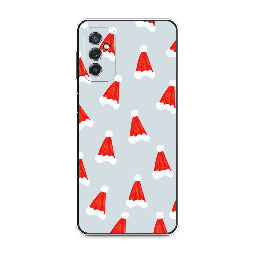 

Чехол на Samsung Galaxy M52 "Новогодние шапочки", Белый;красный;серый, 2104350-5