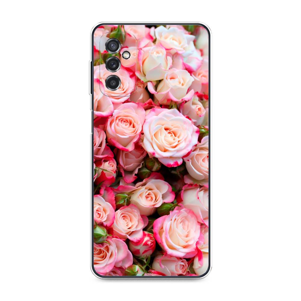 

Чехол на Samsung Galaxy M52 "Много роз", Розовый, 2104350-2