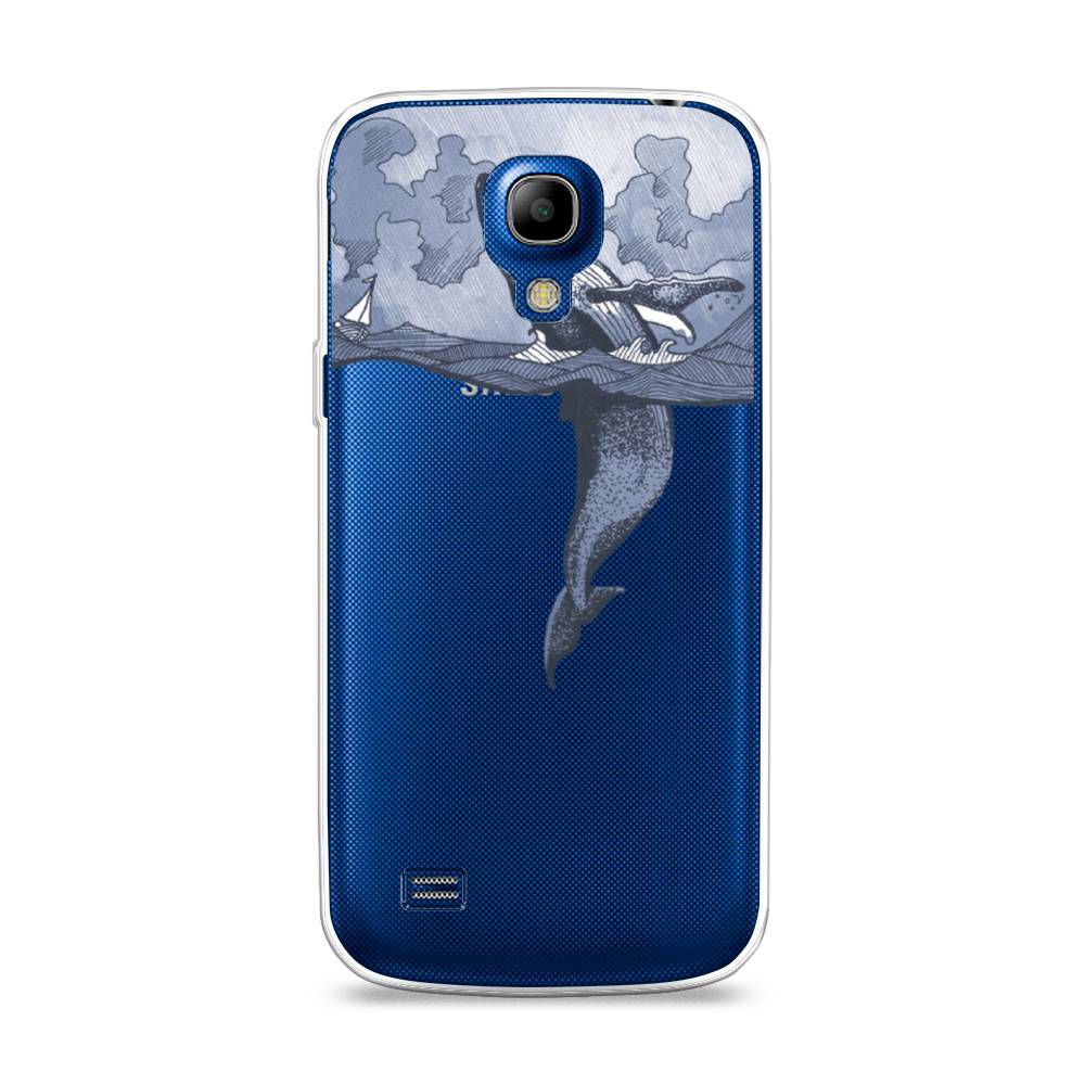 

Чехол Awog на Samsung Galaxy S4 mini / Самсунг S4 mini "Два измерения", Голубой;черный;прозрачный, 24050-7