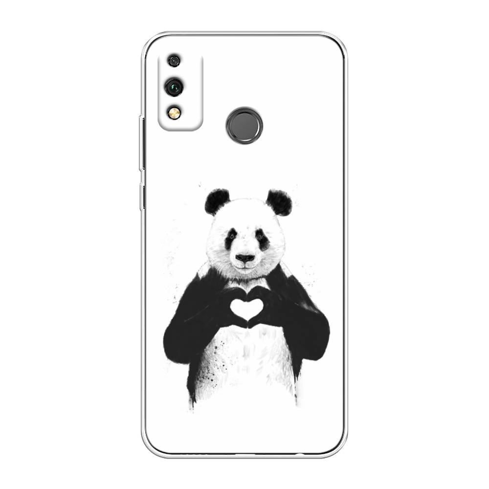 

Чехол Awog на Honor 9X Lite "Панда love", Серебристый, 6104250-10