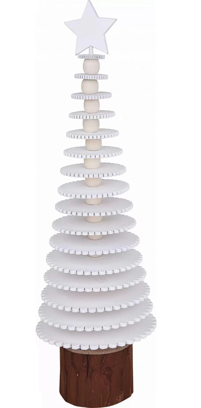 

Елка декоративная Новогодняя деревянная 9,5x9x30 см 135290
