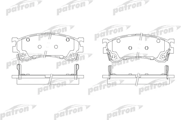 

Тормозные колодки PATRON дисковые PBP950