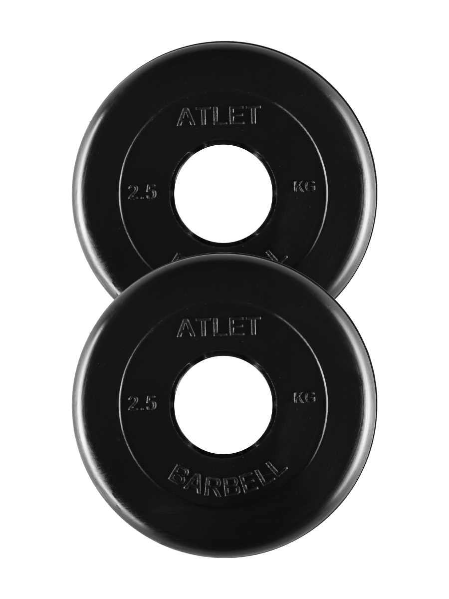 

Диск для штанги MB Barbell Atlet 2 шт. 2,5 кг, 51 мм черный, Atlet 2 шт.