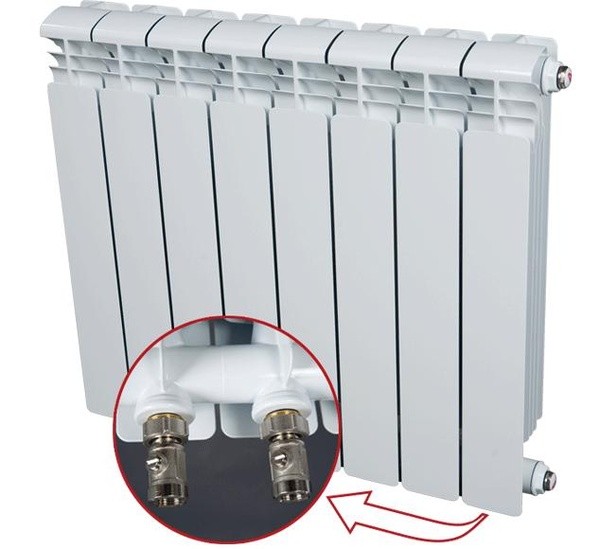 Алюминиевый радиатор RIFAR Alum Ventil 500 500 секций белый (RAL50014НП)