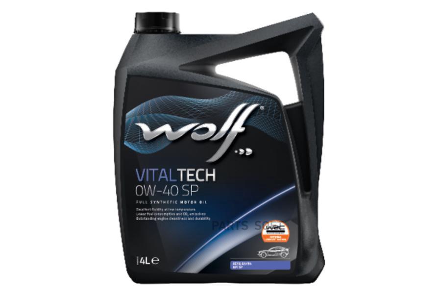 

WOLF OIL 1048898 Масло моторное VITALTECH 0W40 SP 4L 1шт