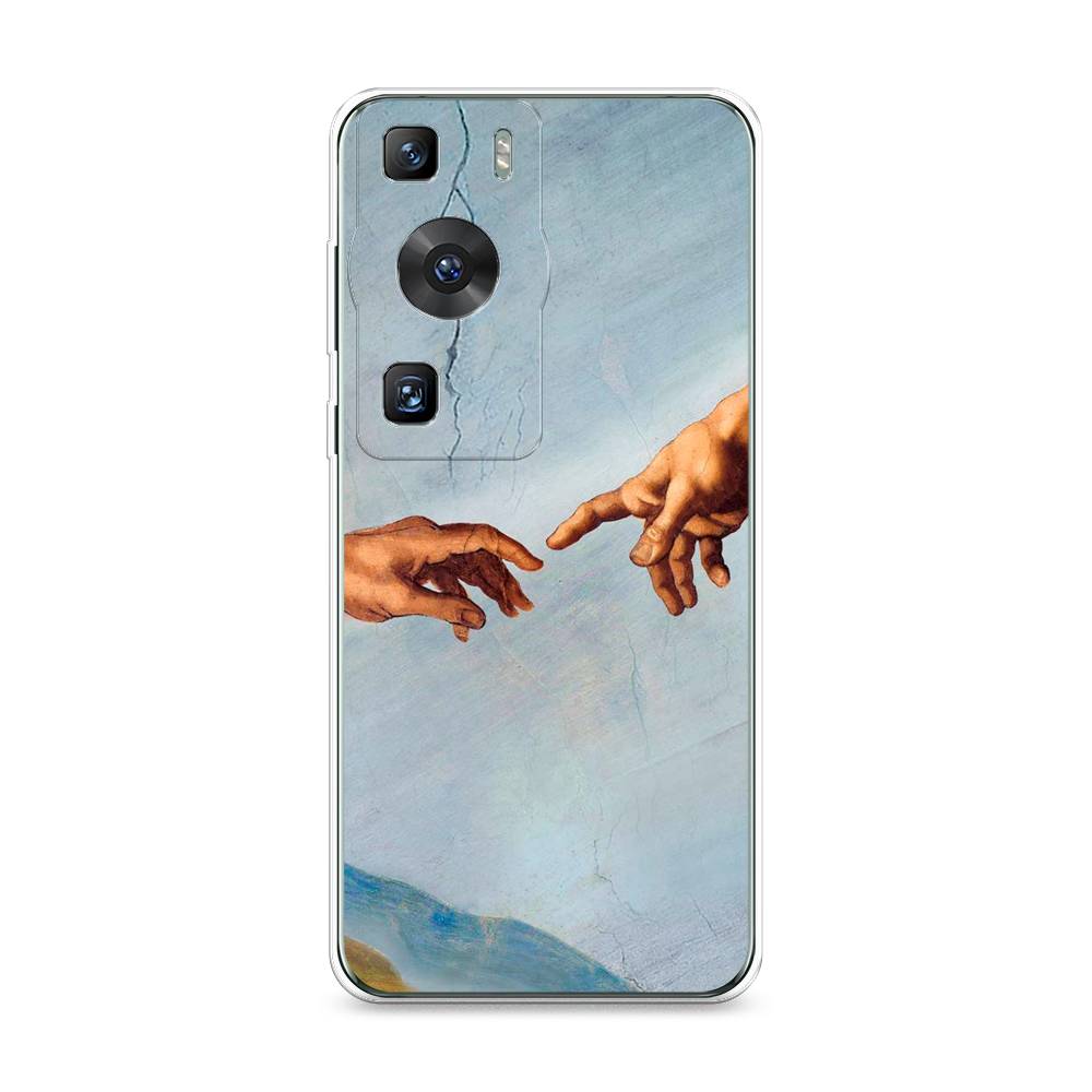 

Силиконовый чехол "Сотворение Адама" на Huawei P60, Прозрачный;голубой;бежевый