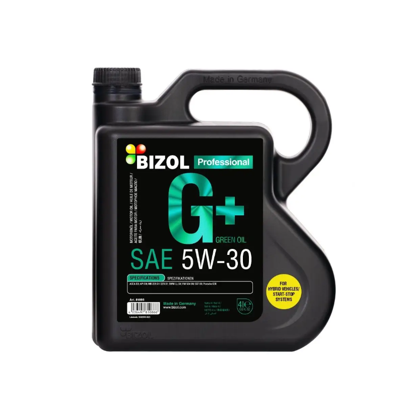 Моторное масло BIZOL Green Oil синтетическое 5W30 4л