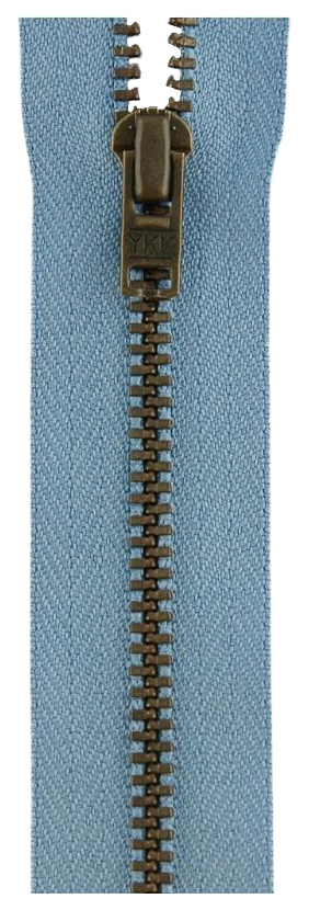 

Застежка-молния YKK 0643475/18, 546 пастельно-голубой тип 3 (4,5мм), неразъемная, 18см