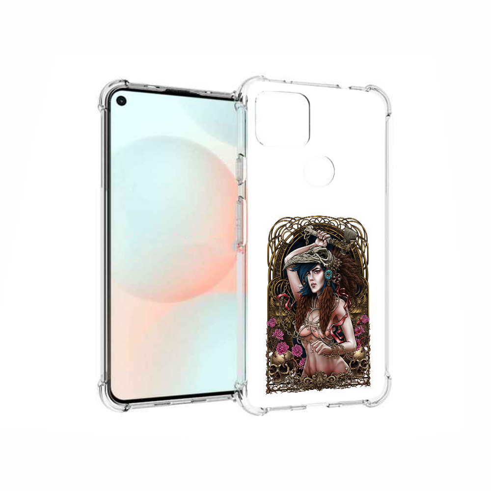 

Чехол MyPads Tocco для Google Pixel 5A красивая девушка рисунок, Прозрачный, Tocco