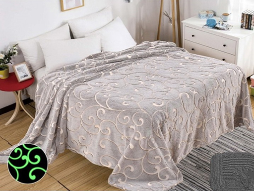

Плед Wellsoft luxe SHINE Морозные узоры 2,0сп