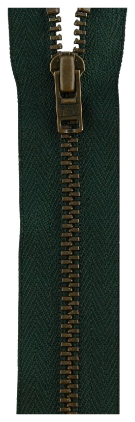 

Застежка-молния YKK 0643475/14, 890 темно-зеленый тип 3 (4,5мм), неразъемная, 14см