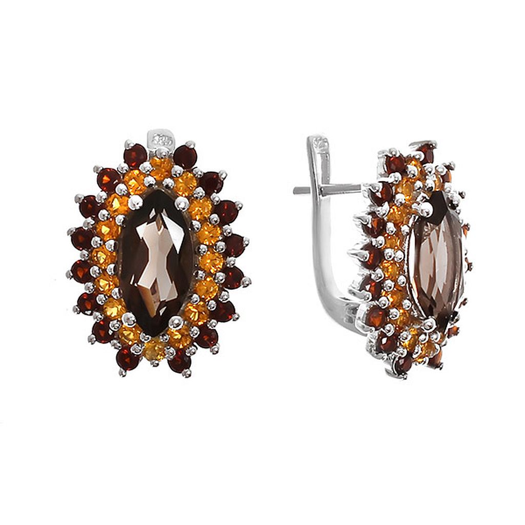 

Серьги из серебра с раухтопазом Balex Jewellery 2410931226, 2410931226