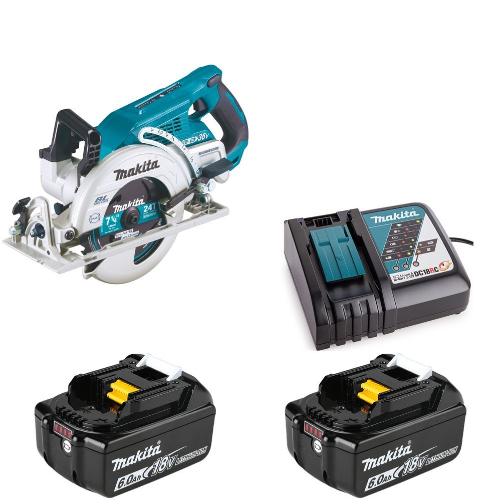 Пила дисковая аккумуляторная Makita DRS780RG2