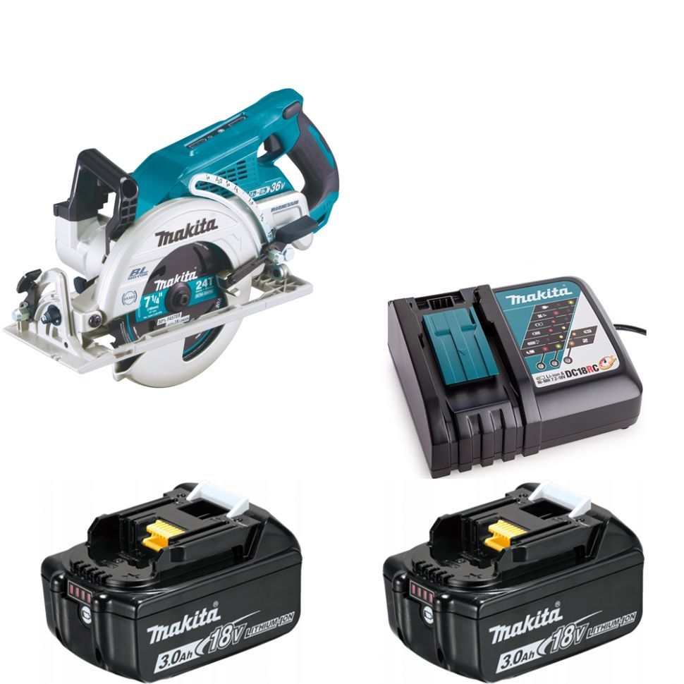 Пила дисковая аккумуляторная Makita DRS780RF2 аккумуляторная дисковая пила graphite