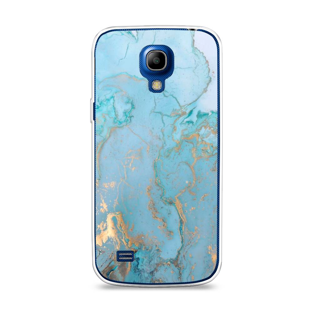 фото Чехол awog "голубой мрамор рисунок" для samsung galaxy s4 mini