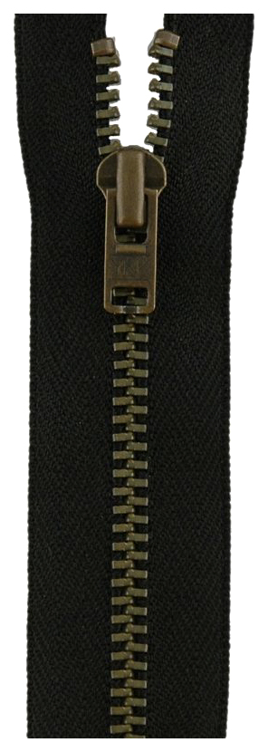

Застежка-молния YKK 0643475/12, 580 черный тип 3 (4,5мм), неразъемная, 12см