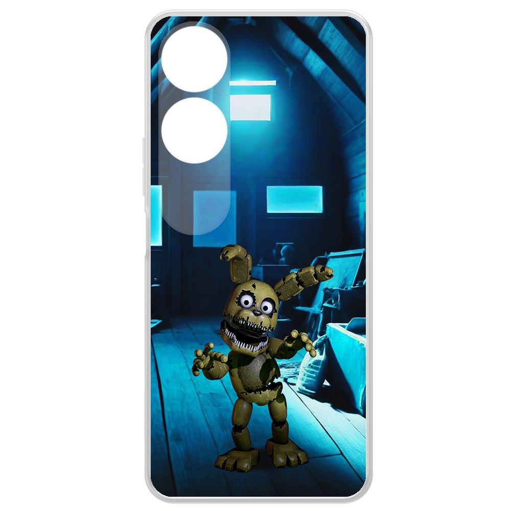 

Чехол-накладка Krutoff Clear Case ФНАФ - Плюштрап для Honor X5 Plus, Прозрачный