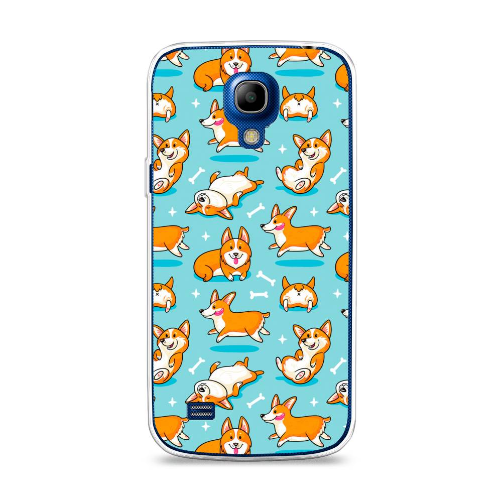 

Чехол Awog на Samsung Galaxy S4 mini / Самсунг S4 mini "Веселые корги", Коричневый, 24050-2