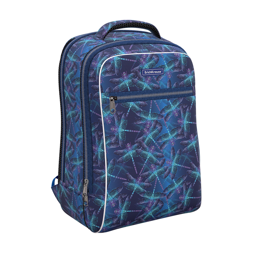 фото Ученический рюкзак erichkrause ergoline urban 18l neon dragonflies