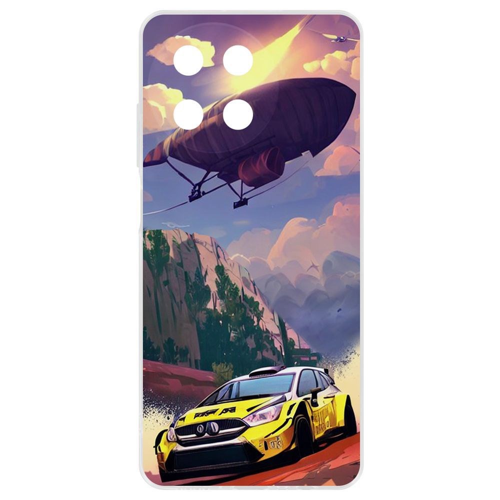 

Чехол-накладка Krutoff Clear Case Гонка для Realme 11 4G, Прозрачный
