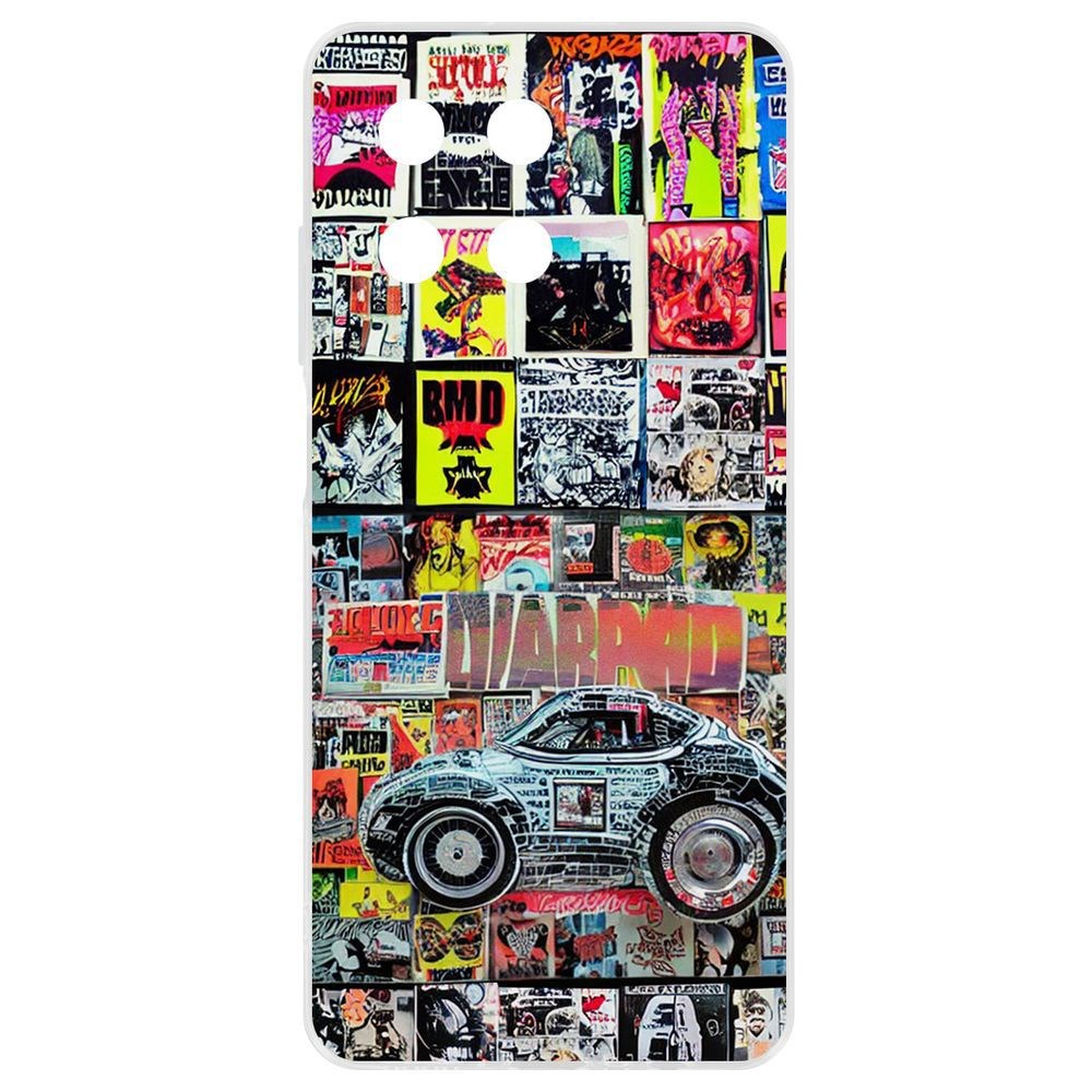 

Чехол-накладка Krutoff Clear Case Автопамфлет для Realme 11 4G, Прозрачный