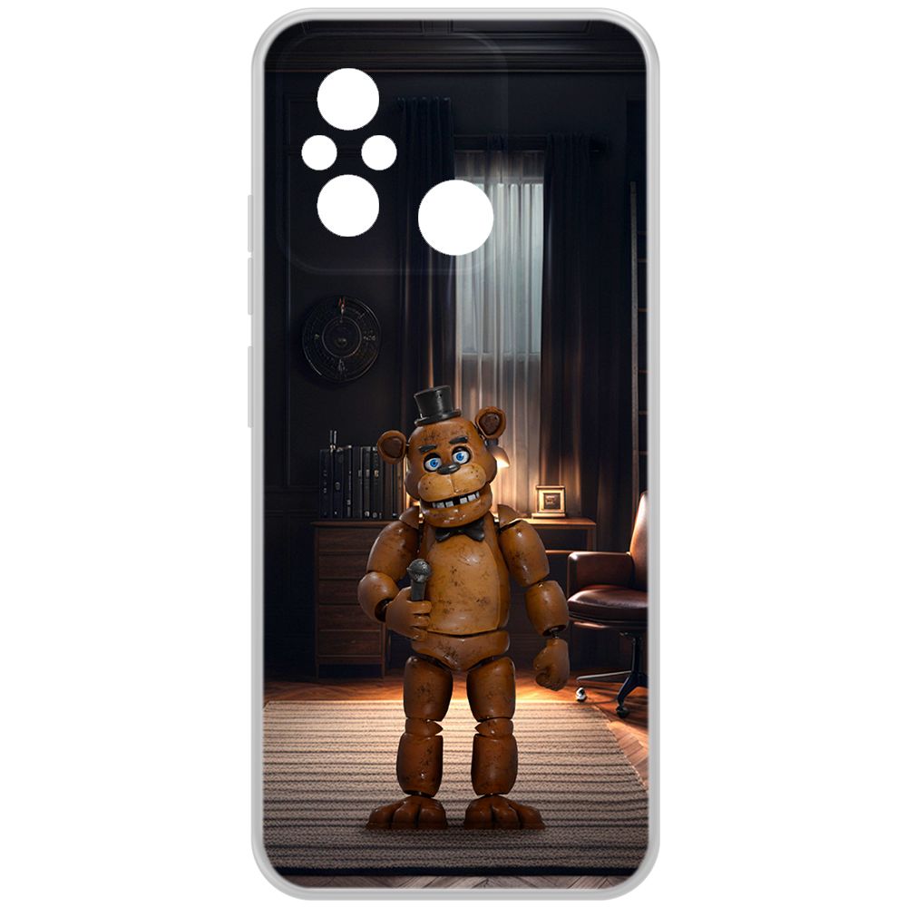 

Чехол-накладка Krutoff Clear Case ФНАФ - Медведь Фредди для Xiaomi Redmi 12C, Прозрачный
