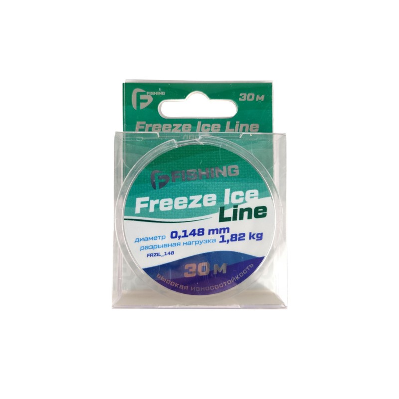 

Леска F-FISHING Freeze Ice Line 30м 0,148мм 1,82кг, Прозрачный, FFRZIL_148