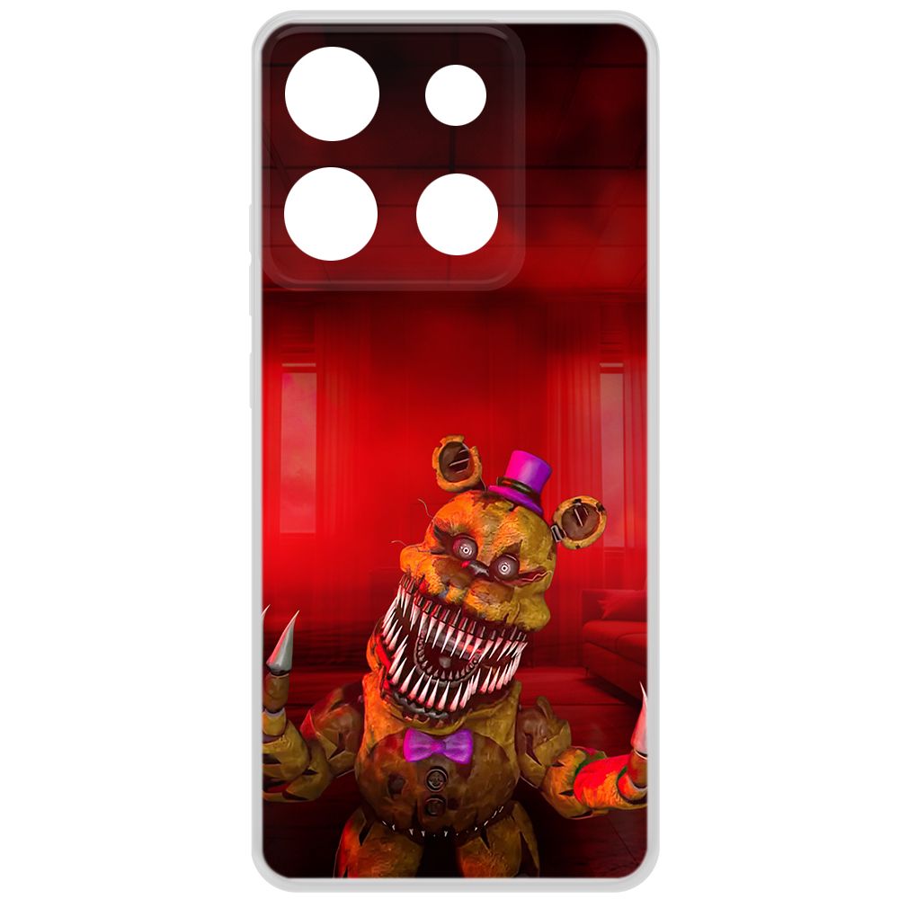 

Чехол-накладка Krutoff Clear Case ФНАФ - Фредди атакует для INFINIX Smart 7 Plus, Прозрачный