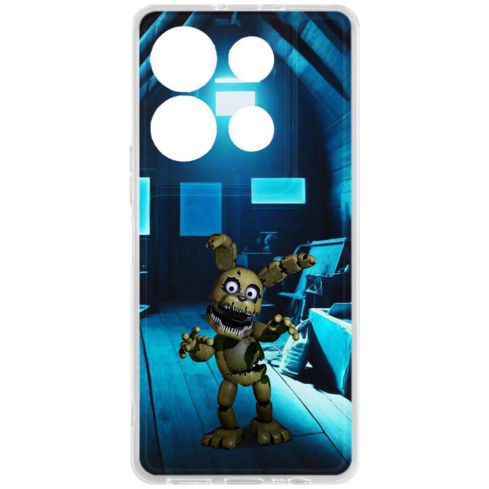 

Чехол-накладка Krutoff Clear Case ФНАФ - Плюштрап для INFINIX Note 30 VIP, Прозрачный