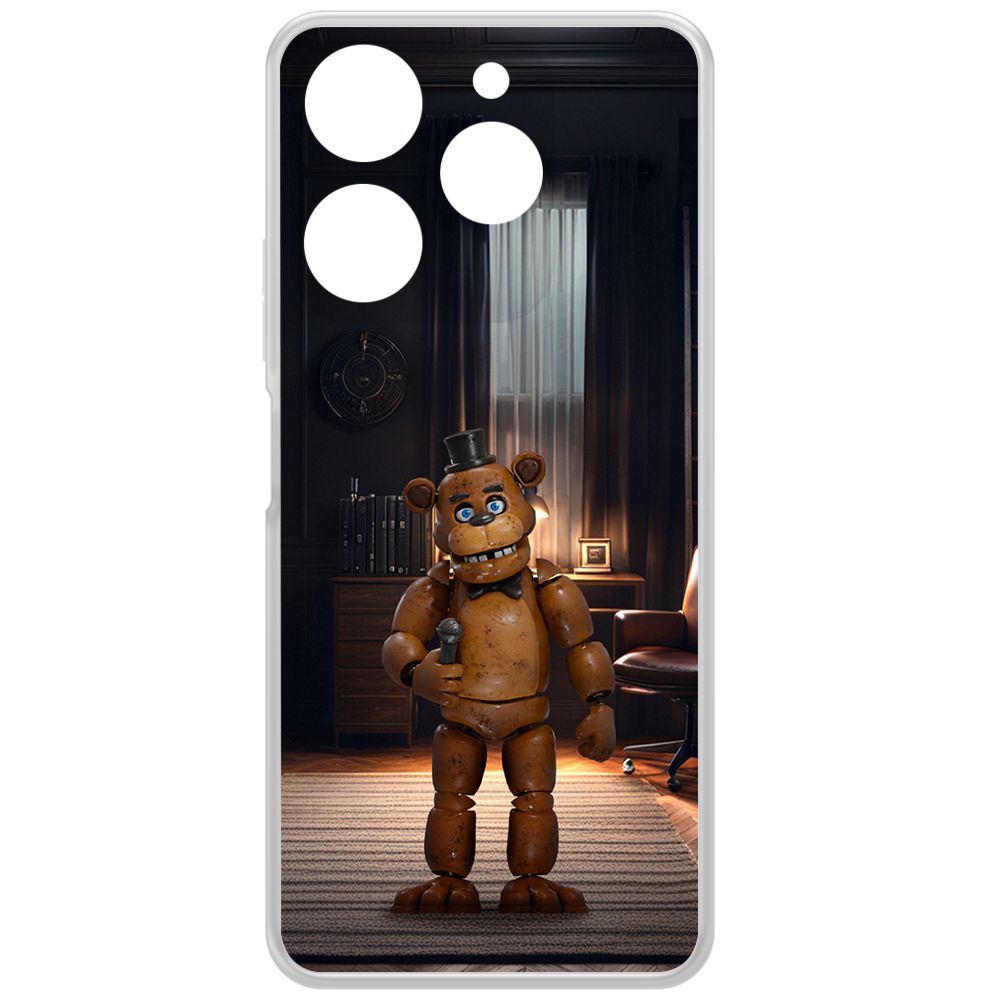 

Чехол-накладка Krutoff Clear Case ФНАФ - Медведь Фредди для TECNO Spark 10 Pro, Прозрачный
