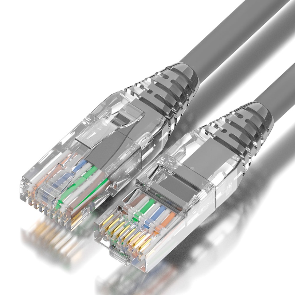 фото Патч-корд gcr lszh utp cat.5e 1 гбит/с rj45 lan cca 0,15м