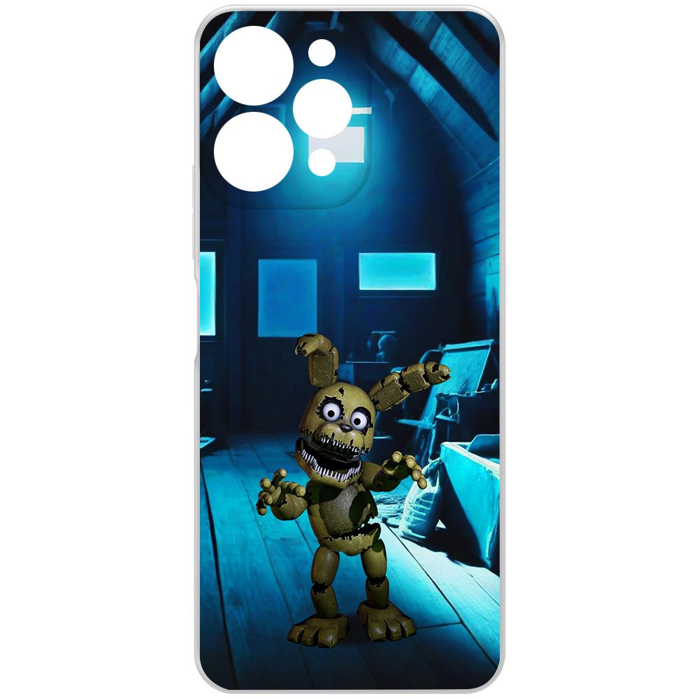 

Чехол-накладка Krutoff Clear Case ФНАФ - Плюштрап для Xiaomi Redmi 12, Прозрачный