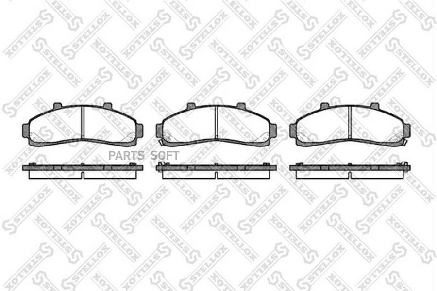 

Тормозные колодки Stellox дисковые 582002BSX