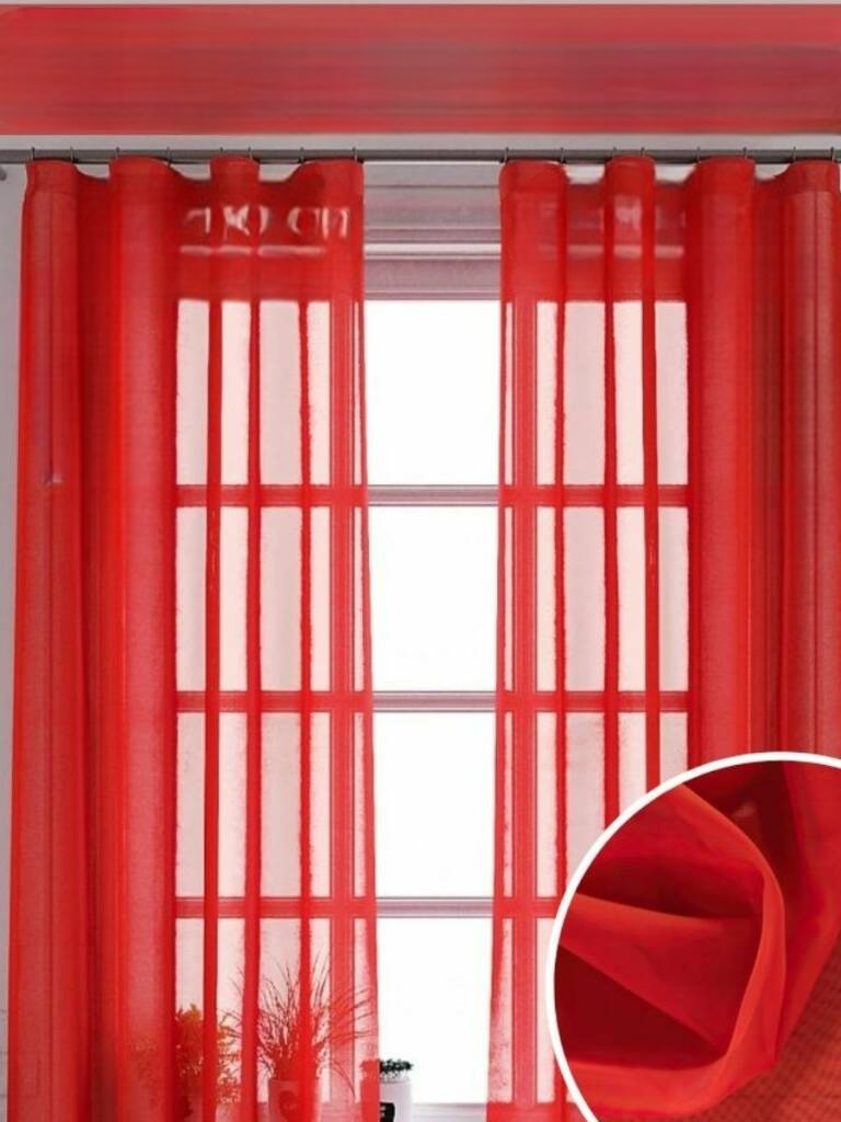 

Тюль Miazzo 200х180 см красный гостиную детскую спальню Турция