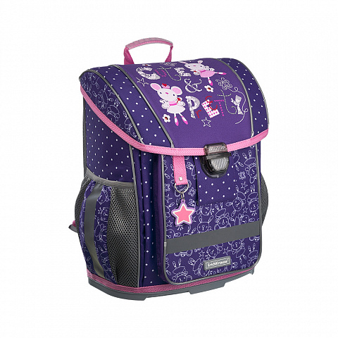

Ранец ErichKrause с пластиковым дном ErgoLine 16L Cute&Pretty 52578, Фиолетовый