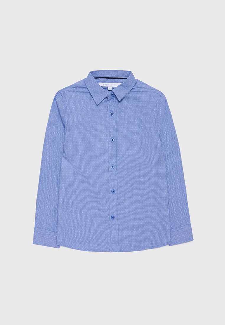 

Рубашка детская Modis M212K000071TET Синий 128, M212K000071TET