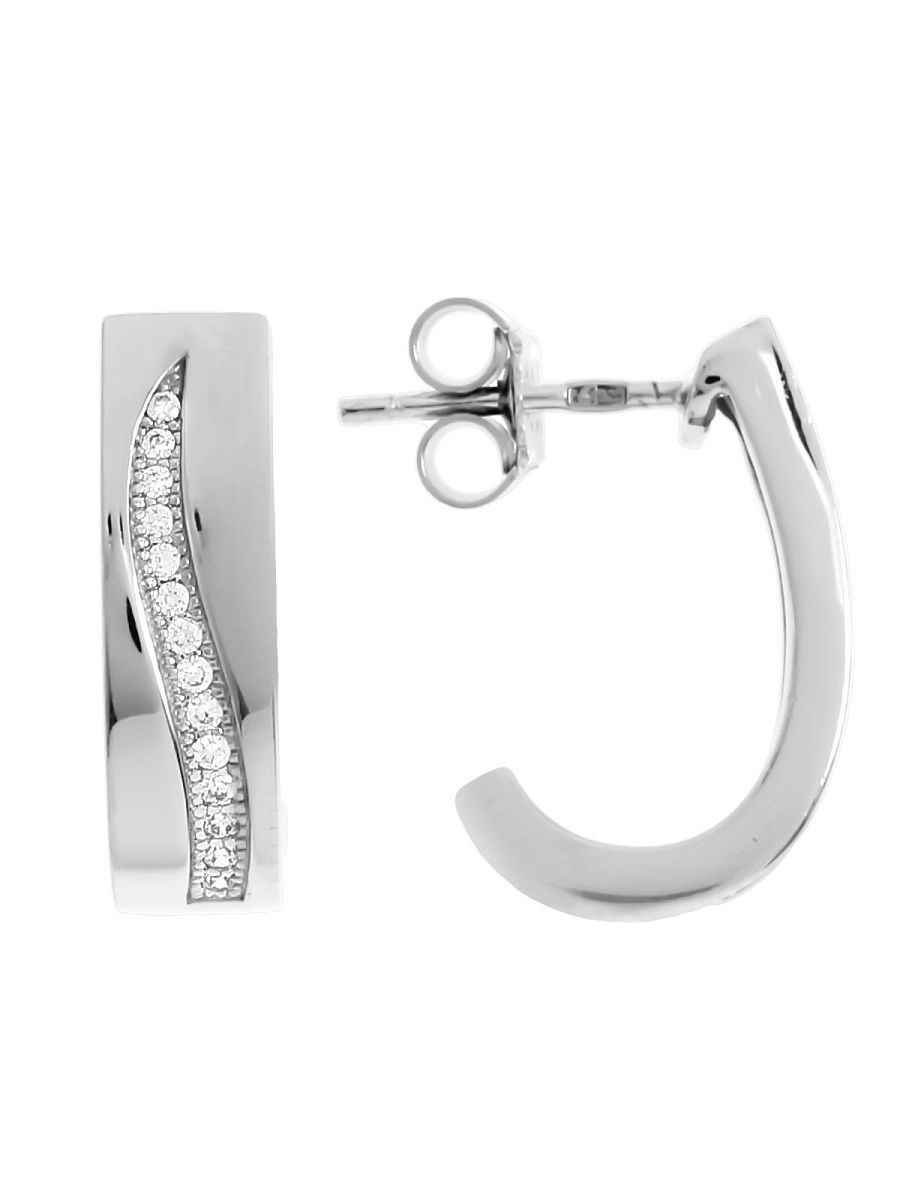 

Серьги из серебра с фианитом Balex Jewellery 2418910004, 2418910004