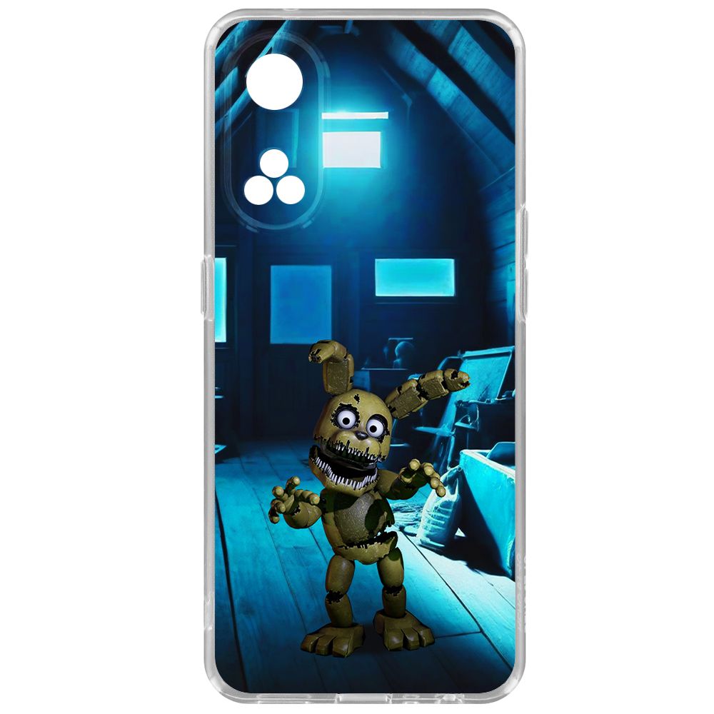 Чехол-накладка Krutoff Clear Case ФНАФ - Плюштрап для Oppo Reno8T
