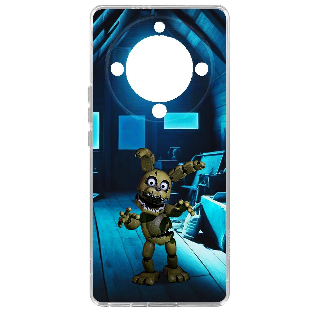 

Чехол-накладка Krutoff Clear Case ФНАФ - Плюштрап для Honor X9a, Прозрачный