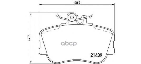 

Тормозные колодки brembo передние p06017