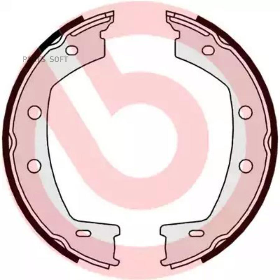 

Колодки тормозные brembo барабанные s44508