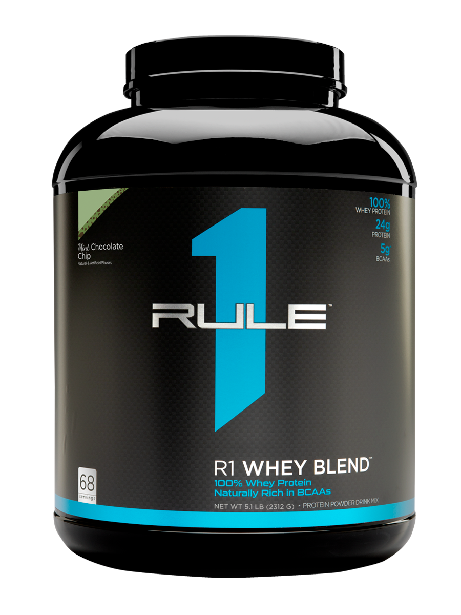 Сывороточный протеин RULE ONE Whey Blend +2270+г (Мятное мороженое с шоколадной крошкой)