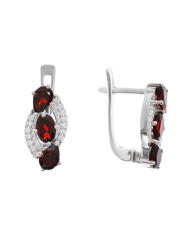

Серьги из серебра с гранатом Balex Jewellery 2410931387, 2410931387